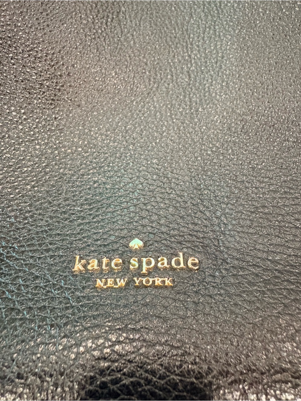 kate spade Black Pebbled Leather Shoulder Bag with Gold Hardware - Picture 7 of 12
